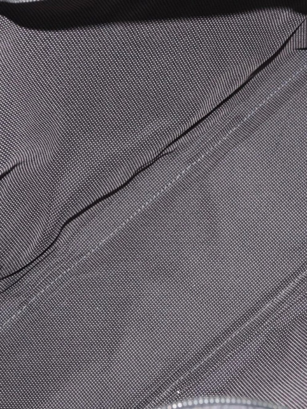 HERMES Her Line MM Hand Bag Canvas Gray Auth 176493 - Picture 11 of 16